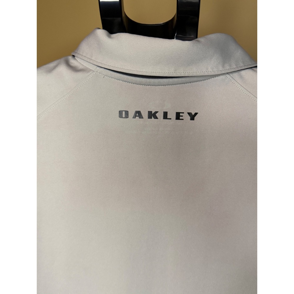 Oakley Mens Tailored Fit Golf Polo Shirt Gray Short Sleeve XL CA35460 RN96548 - Picture 5 of 7